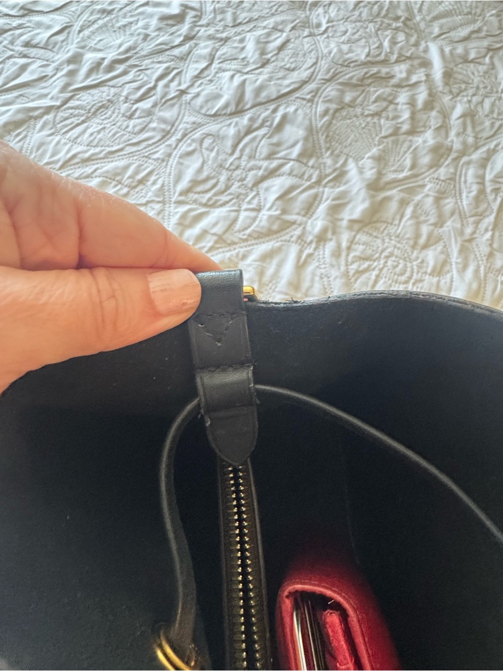Louis Vuitton Monogram Canvas Drawstring Shoulder Bag in Brown - Picture 7 of 9